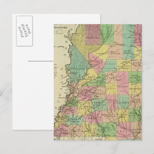 Nieuwe kaart van Mississippi 2 (Voorkant / Achterkant)