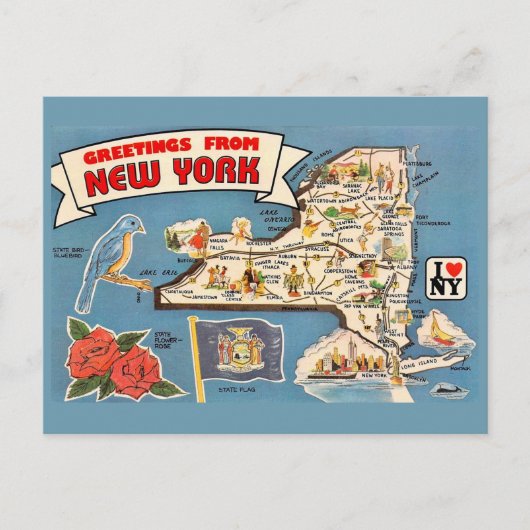 Nieuwe kaart van New York (Voorkant)