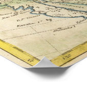 Nieuwe Kaart van Noord-Amerika Poster (Hoek)