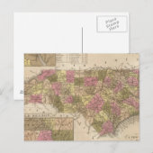 Nieuwe kaart van North Carolina (Voorkant / Achterkant)