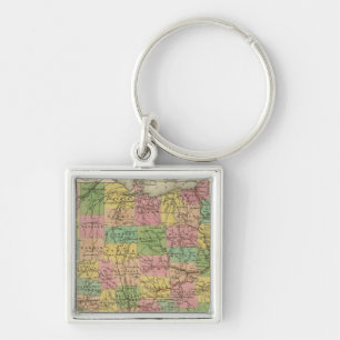 Nieuwe kaart van Ohio 2 Sleutelhanger