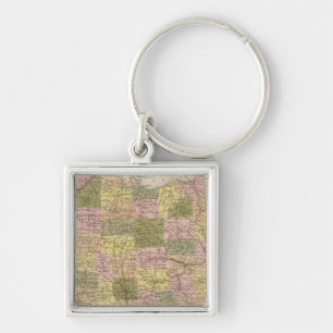 Nieuwe kaart van Ohio Sleutelhanger