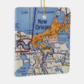 Nieuwe  kaart van Orleans Keramisch Ornament (Rechts)