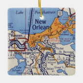 Nieuwe  kaart van Orleans Keramisch Ornament (Voorkant)