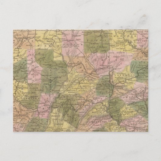 Nieuwe kaart van Pennsylvania (Voorkant)