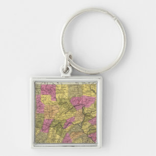 Nieuwe kaart van Pennsylvania 2 Sleutelhanger