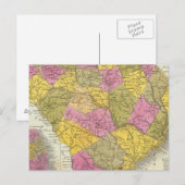 Nieuwe kaart van South Carolina (Voorkant / Achterkant)
