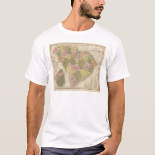 Nieuwe kaart van South Carolina 2 T-shirt