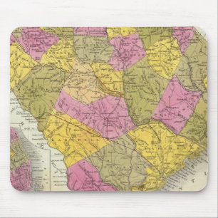 Nieuwe kaart van South Carolina Muismat