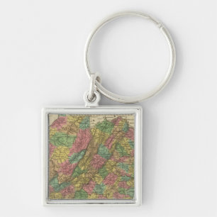 Nieuwe kaart van Virginia 2 Sleutelhanger