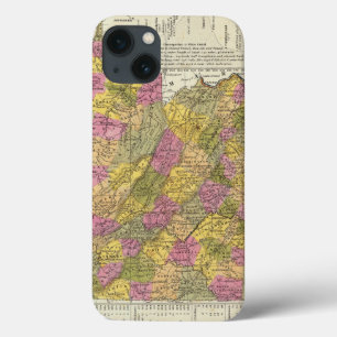 Nieuwe kaart van Virginia iPhone 13 Hoesje