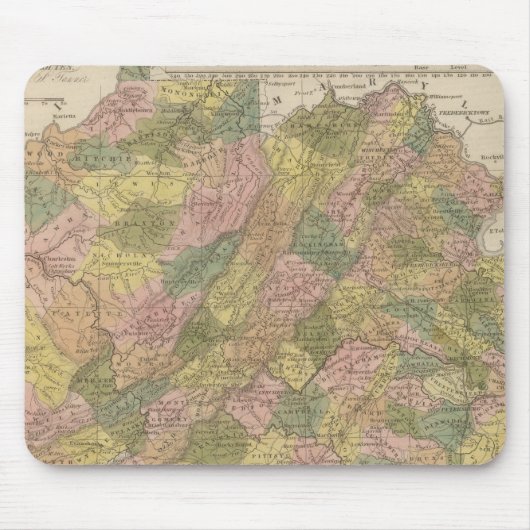 Nieuwe kaart van Virginia Muismat (Voorkant)