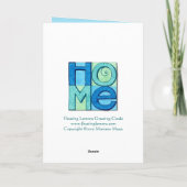 Nieuwe Kaart voor felicitaties thuis (Achterkant)