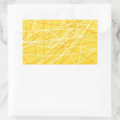 Nieuwe kanariegeel patroon trend 2014 accessoires rechthoekige sticker (Tas)