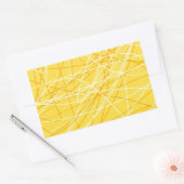 Nieuwe kanariegeel patroon trend 2014 accessoires rechthoekige sticker (Envelop)