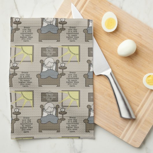 Nieuwe kans theedoek (Quarter Fold)