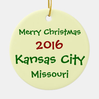 NIEUWE KANSAS CITY MISSOURI CHRISTMAS ORNAMENT VAN