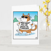 Nieuwe Kat  Kaart (Gele Bloem)