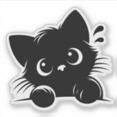 Nieuwe kat Persoonlijk Sticker (Voorkant)