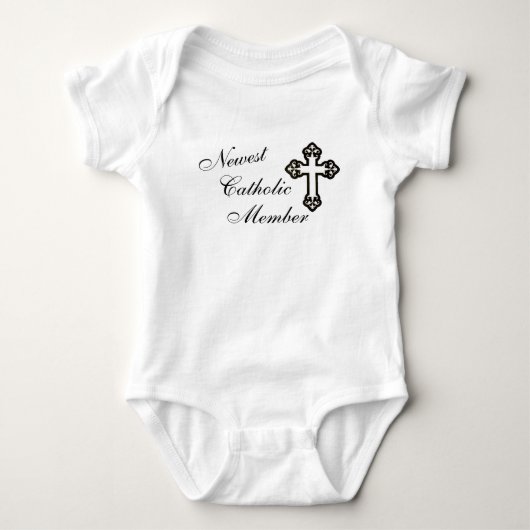Nieuwe katholieke Baby Romper (Voorkant)