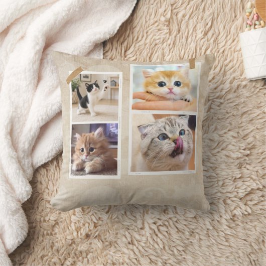 Nieuwe katten collage kussen (Deken)