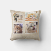 Nieuwe katten collage kussen (Voorkant)
