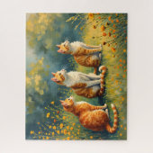Nieuwe katten in de tuin legpuzzel (Verticaal)