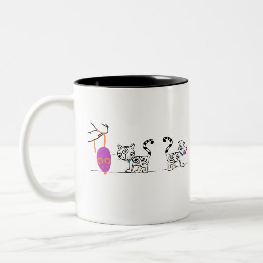 Nieuwe kattenspeelgoed - mok (Links)