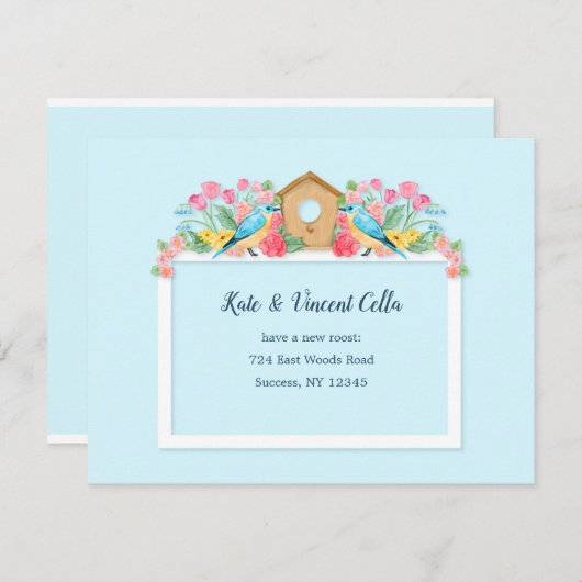 Nieuwe kennisgeving van Roost Moving Aankondiging (Voorkant / Achterkant)