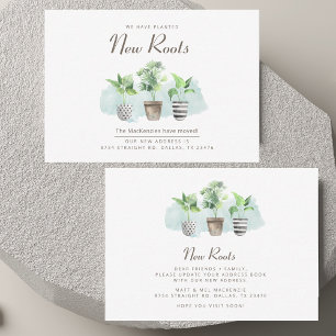 Nieuwe kennisgeving van wijziging wijzigingsadres  notitiekaartje