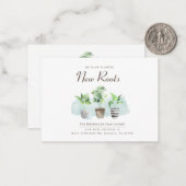 Nieuwe kennisgeving van wijziging wijzigingsadres notitiekaartje (Voorkant / Achterkant in situ)