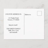 Nieuwe kennisgeving voor beweging via Sweet Home Aankondigingskaart (Achterkant)