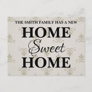 Nieuwe kennisgeving voor beweging via Sweet Home Aankondigingskaart