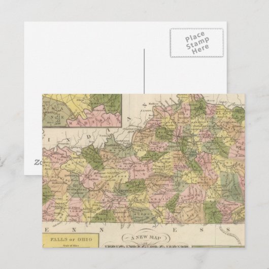 Nieuwe Kentucky 2-kaart Briefkaart (Voorkant / Achterkant)