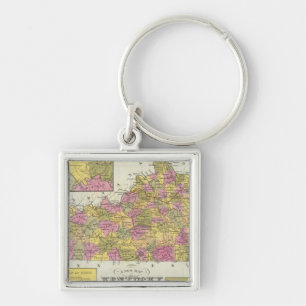 Nieuwe Kentucky-kaart Sleutelhanger