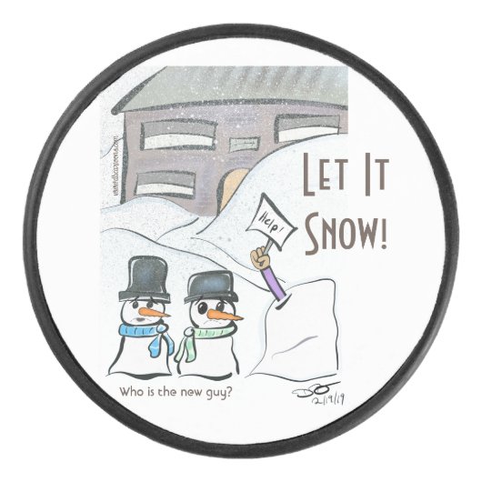 Nieuwe kerel hockey puck (Voorkant)