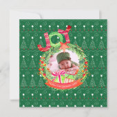 NIEUWE Kerst Baby Foto Aankondiging Jaaroverzicht (Voorkant)