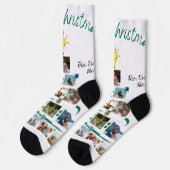 Nieuwe Kerst Custom Duurzame Premium Crew Sock Sokken (Links)