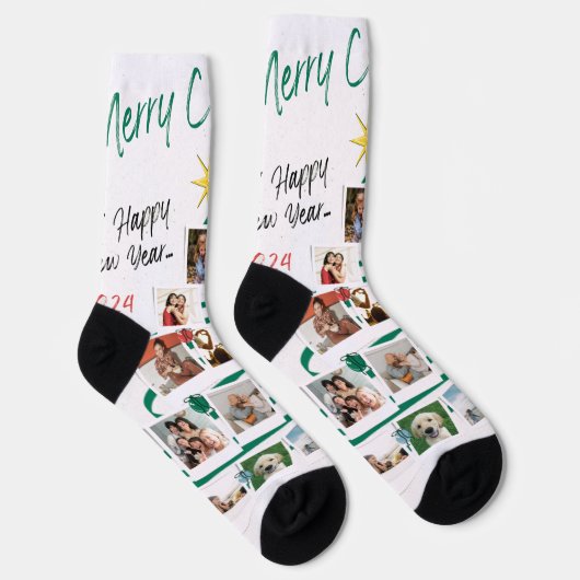 Nieuwe Kerst Custom Duurzame Premium Crew Sock Sokken (Rechts)