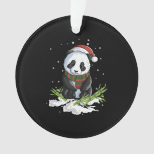 Nieuwe kerst panda sneeuw winter kerst ornament