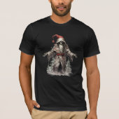 Nieuwe Kerstboodschapper: Santa Skeleton T-Shirt (Voorkant)