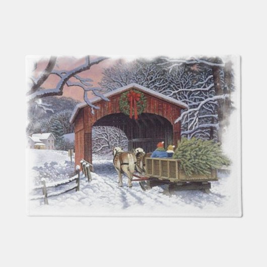 Nieuwe kerstboom deurmat (Voorkant)