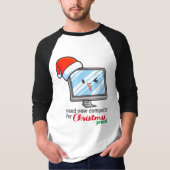  nieuwe kerstcomputer t-shirt (Voorkant)