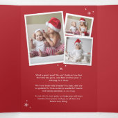 Nieuwe kerstfeestdag voor baby's drieluik wenskaart (Binnenkant midden)
