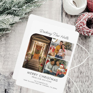 Nieuwe kerstfeestdagen Feestdagen die foto's verpl Feestdagenkaart