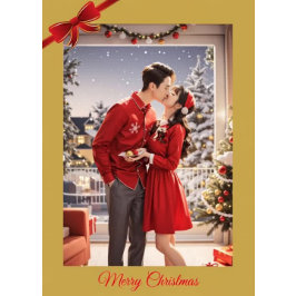 Nieuwe kerstkaart feestdagen kaart