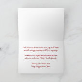 Nieuwe kerstkaart Prettige feestdagen Love Santa (Binnen)