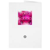 Nieuwe kerstkaart voor adres (Achterkant)