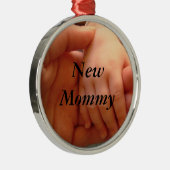 Nieuwe kerstversiering voor mama metalen ornament (Rechts)