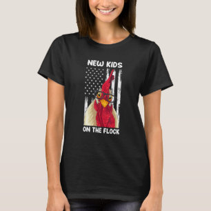 Nieuwe Kid Op De Kudde Usa Kippenboerderij Kindere T-shirt